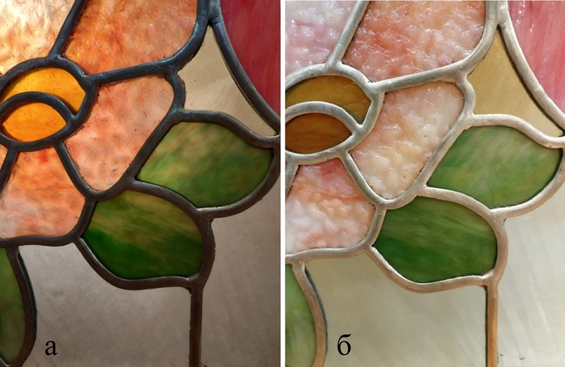 Различия в оптических свойствах оригинальных зелёных стёкол в проходящем и отраженном свете