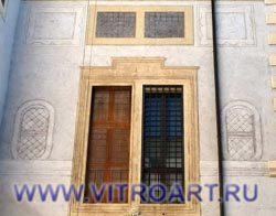 Ложные окна на фасаде дворца Квиринале