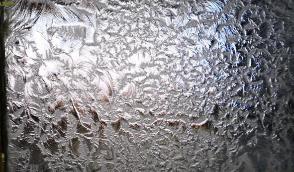 Фактурное стекло "мороз" в особняке П.Я.Бекеля в С.-Петербурге: 2-я линия, д. 23. Фото 2020
