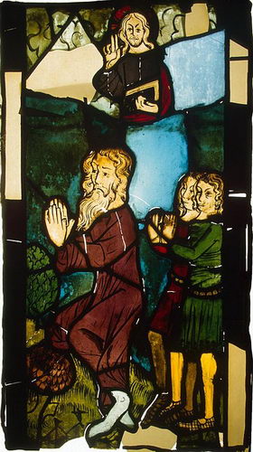 Молитва Адама с сыновьями. Фрагмент „Окна бытия“