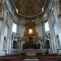 Фото интерьера базилики Св. Петра, Рим, Ватикан